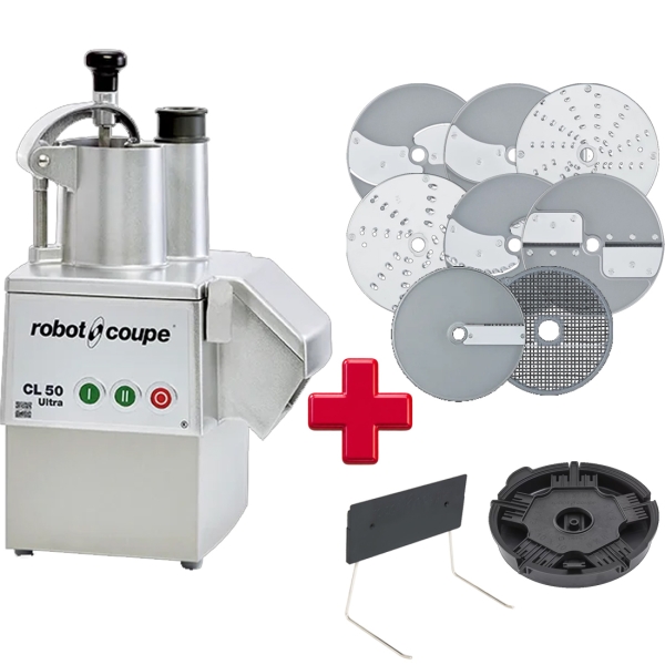 Robot Coupe Gemüseschneider CL 50 Ultra 7Scheiben 2 Drehzahlen 400 V 24476 cl50 28063W 28065W 28057W 28059W 27068W 28051W 28110W